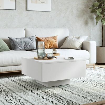 vidaXL Coffee Table White 60x60x31.5 cm Engineered Wood, white vidaXL Coffee Table White 60x60x31.5 cm Engineered Wood
