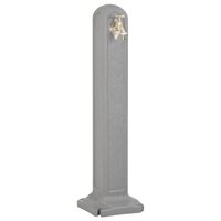 vidaXL Garden Tanker with Faucet Light Grey Stone Look