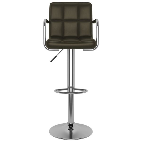 vidaXL Bar Stool Brown Faux Leather