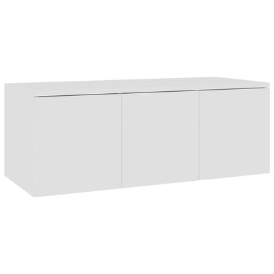 vidaXL TV Cabinet White 80x34x30 cm Engineered Wood, white vidaXL TV Cabinet White 80x34x30 cm Engineered Wood