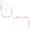vidaXL 5 Piece Dining Set Brown and White