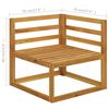 vidaXL 5 Piece Garden Lounge Set with Cushion Solid Acacia Wood