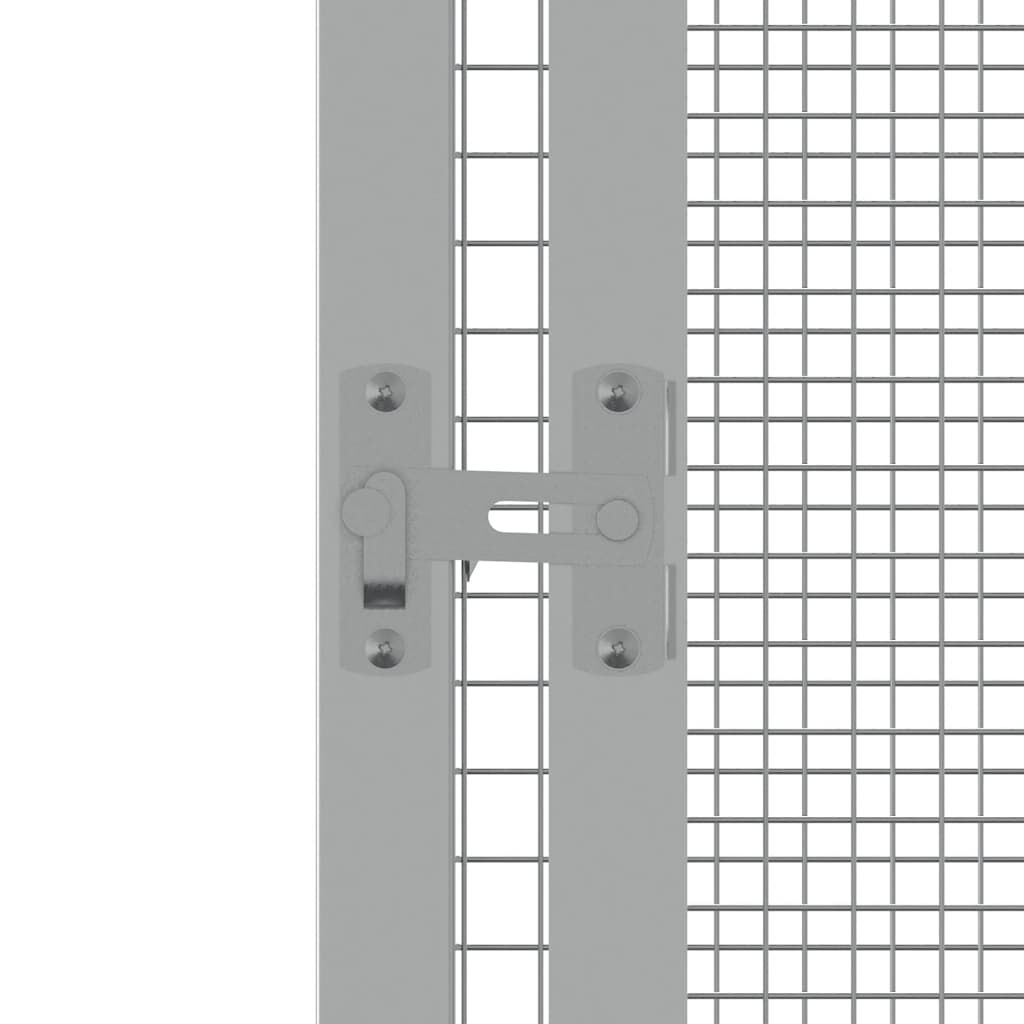 vidaXL Bird Cage Grey 111x107x211.5 cm Galvanised Steel