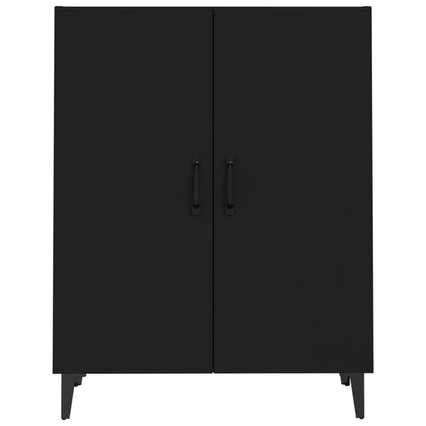 vidaXL Sideboard Black 70x34x90 cm Engineered Wood