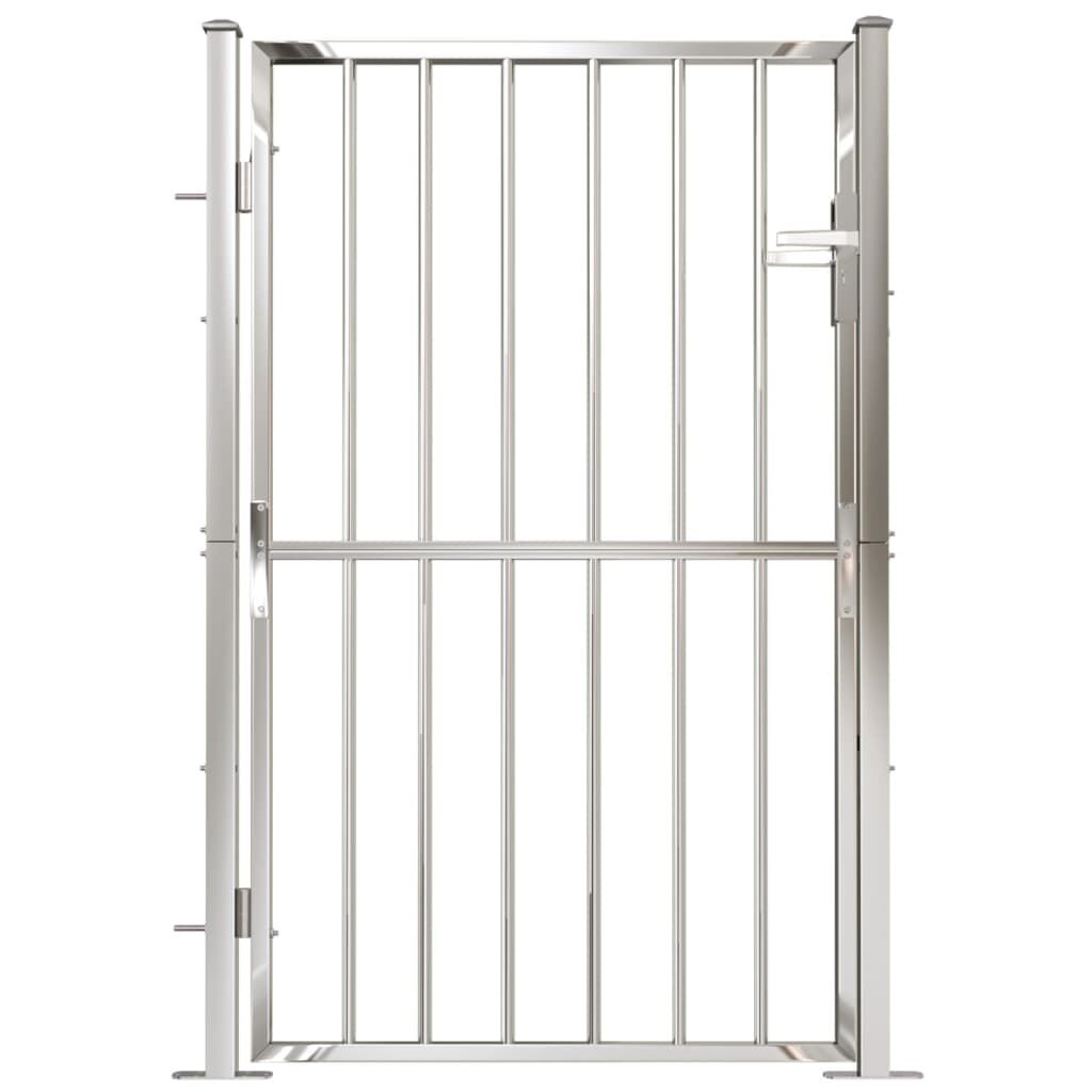 vidaXL Garden Gate 100x150 cm Stainless Steel