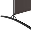 vidaXL 2-Panel Room Divider Brown 175x180 cm Fabric