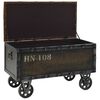 vidaXL Storage Bench 80.5x41x50 cm Solid Wood and Artificial Leather