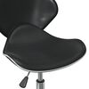 vidaXL Swivel Dining Chairs 4 pcs Black Faux Leather