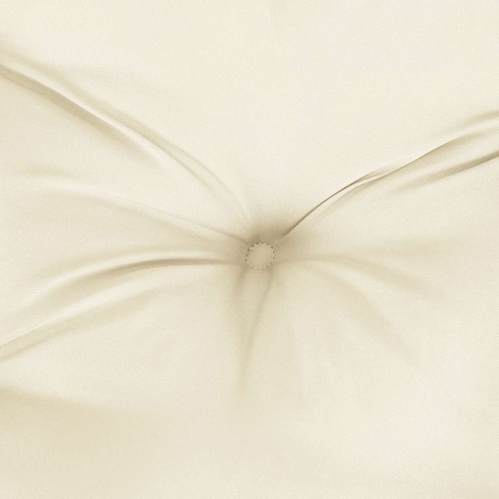 vidaXL Garden Bench Cushion Cream White 120x(50+50)x7cm Oxford Fabric
