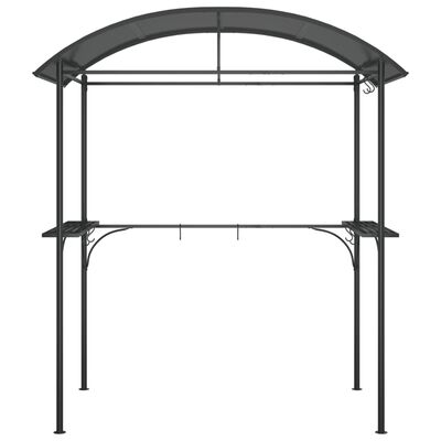 vidaXL BBQ Gazebo with Side Shelves Anthracite 220x115x230 cm Steel,  vidaXL BBQ Gazebo with Side Shelves Anthracite 220x115x230 cm Steel