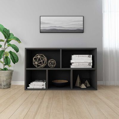 vidaXL Book Cabinet/Sideboard Black 50x25x80 cm Engineered Wood, black vidaXL Book Cabinet/Sideboard Black 50x25x80 cm Engineered Wood