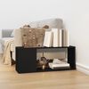 vidaXL TV Cabinet Black 80x24x32 cm Engineered Wood
