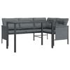 vidaXL 2 Piece Garden Dining Set Anthracite Steel