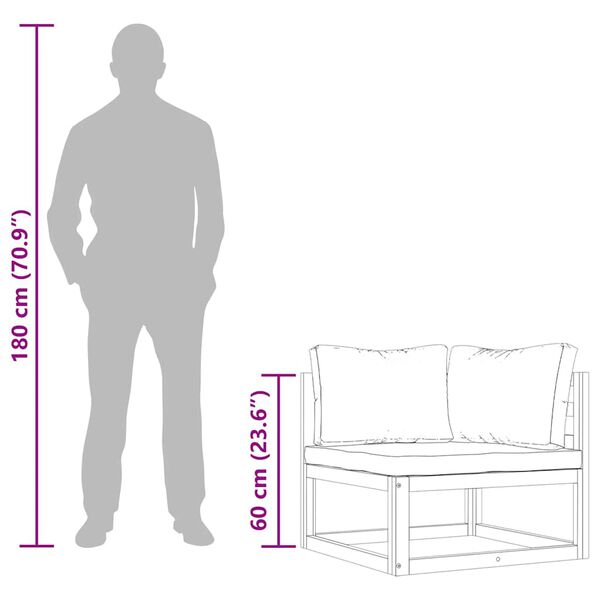 vidaXL Sectional Corner Sofas 2 pcs with Cushions Cream White