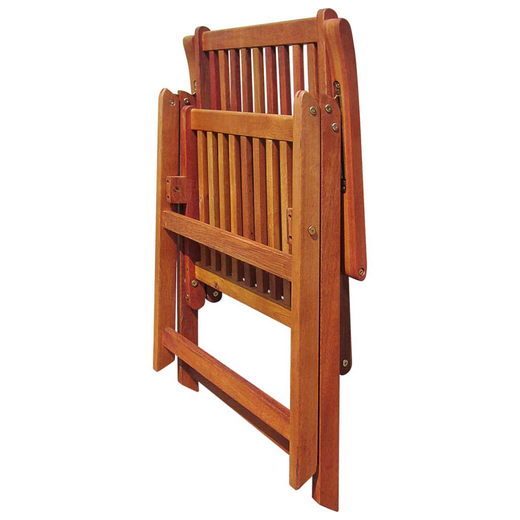 vidaXL Folding Garden Chairs 6 pcs Solid Acacia Wood
