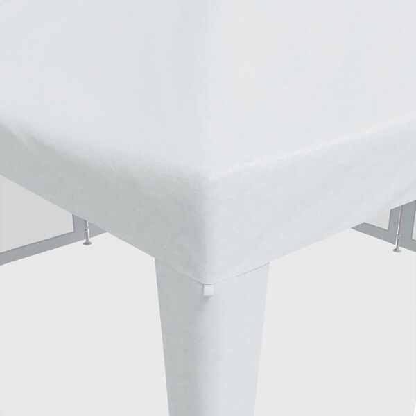 vidaXL Party Tent with 8 Mesh Sidewalls White 4x4 m HDPE