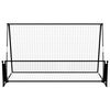 vidaXL 2 in 1 Soccer Rebounder Football Goal 202x104x120 cm Steel