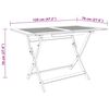 vidaXL Folding Garden Table 120x70x75 cm Solid Eucalyptus Wood