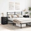 vidaXL Bedside Cabinets 2 pcs Black 38x35x56 cm Engineered Wood