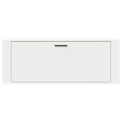 vidaXL Wall Shoe Cabinet White 100x35x38 cm Engineered Wood, white vidaXL Wall Shoe Cabinet White 100x35x38 cm Engineered Wood