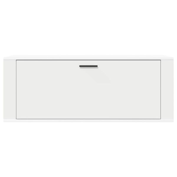 vidaXL Wall Shoe Cabinet White 100x35x38 cm Engineered Wood