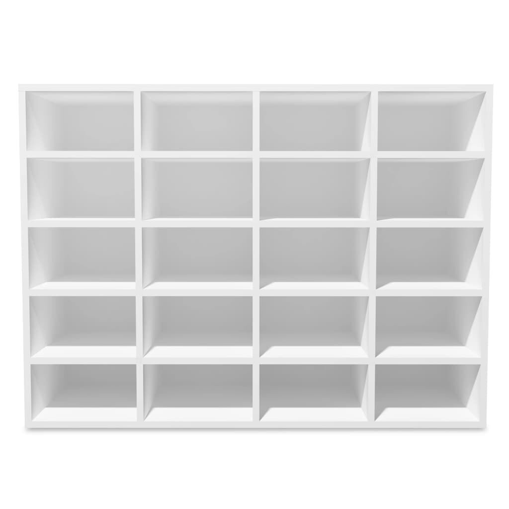 vidaXL Shoe Rack Engineered Wood 92x30x67.5 cm White