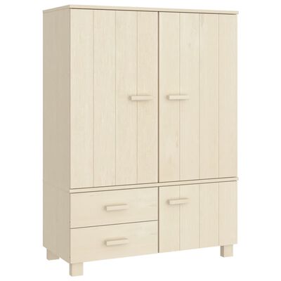 vidaXL Wardrobe HAMAR Honey Brown 99x45x137 cm Solid Wood Pine, honey brown vidaXL Wardrobe HAMAR Honey Brown 99x45x137 cm Solid Wood Pine