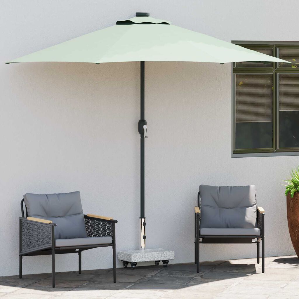 vidaXL Umbrella Base Light Grey 45x25x8.3 cm Granite