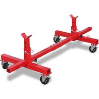 vidaXL Mobile Axle Stand Red,  vidaXL Mobile Axle Stand Red