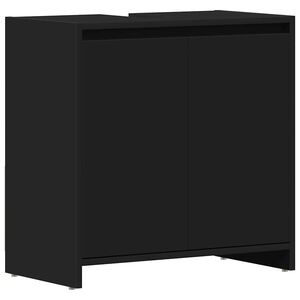 vidaXL Bathroom Cabinet Black 60x33x60 cm Engineered Wood