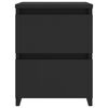 vidaXL Bedside Cabinets 2 pcs Black 30x30x40 cm Engineered Wood