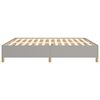 vidaXL Bed Frame without Mattress Light Grey 180x200 cm Super King Fabric