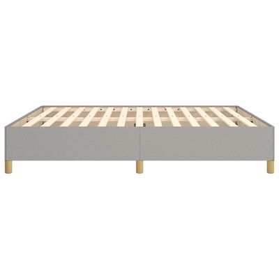 vidaXL Bed Frame without Mattress Light Grey 180x200 cm Super King Fabric, light grey vidaXL Bed Frame without Mattress Light Grey 180x200 cm Super King Fabric