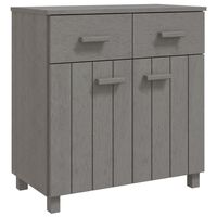 vidaXL Sideboard HAMAR Light Grey 79x40x80 cm Solid Wood Pine, light grey vidaXL Sideboard HAMAR Light Grey 79x40x80 cm Solid Wood Pine