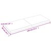 vidaXL Table Top Light Brown 120x50x(2-4)cm Treated Solid Wood Live Edge
