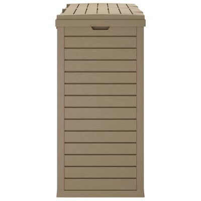 vidaXL Outdoor Garbage Bin Light Brown 78x41x86 cm Polypropylene, light brown vidaXL Outdoor Garbage Bin Light Brown 78x41x86 cm Polypropylene