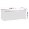 vidaXL TV Cabinet White 80x34x30 cm Engineered Wood