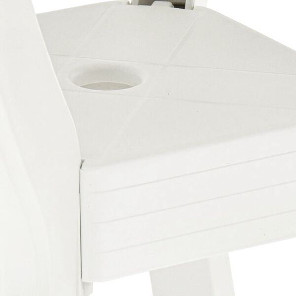 vidaXL Bistro Table White 70x70x72 cm Plastic
