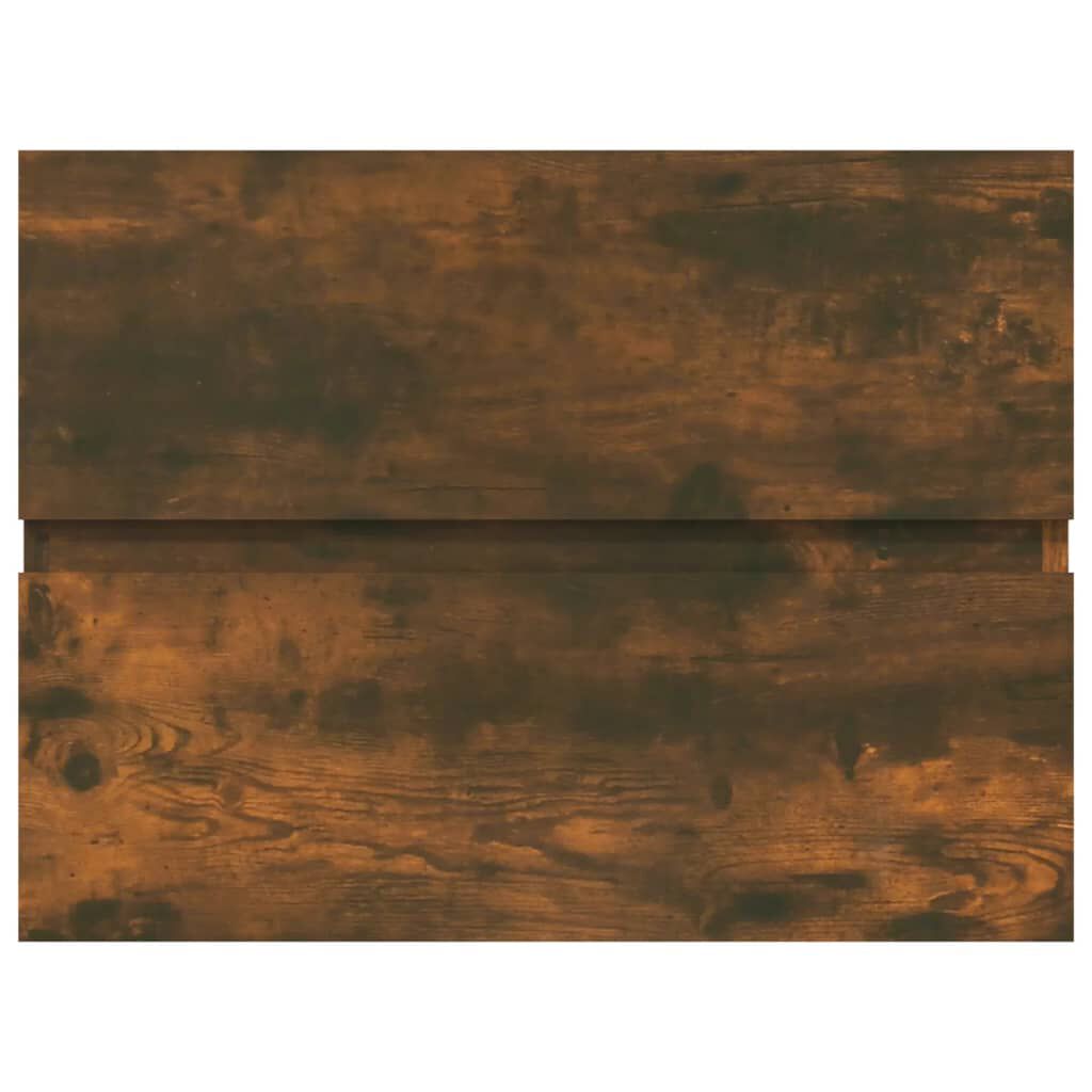 vidaXL Sink Cabinet Smoked Oak 60x38.5x45 cm Engineered Wood