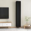 vidaXL TV Cabinets 2 pcs Black 30.5x30x90 cm Engineered Wood