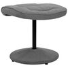 vidaXL Recliner Chair with Footrest Light Grey Fabric
