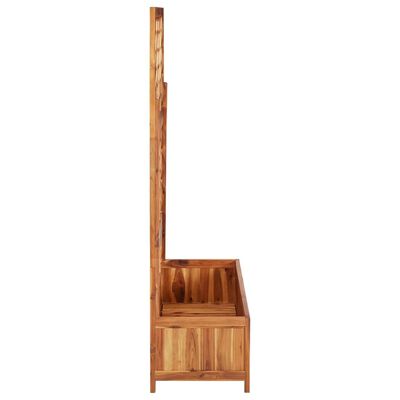 vidaXL Raised Bed with Trellis 85x38x150 cm Solid Acacia Wood,  vidaXL Raised Bed with Trellis 85x38x150 cm Solid Acacia Wood