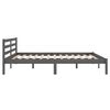vidaXL Bed Frame without Mattress Solid Wood Pine 160x200cm Grey