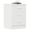 vidaXL Bedside Cabinets 2 pcs White 38x35x56 cm Engineered Wood