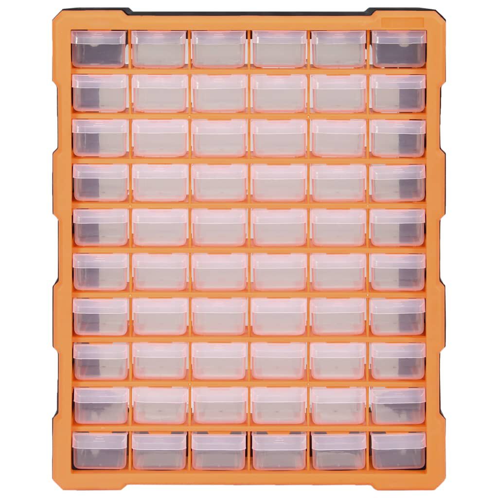 vidaXL Multi-drawer Organiser with 60 Drawers 38x16x47.5 cm