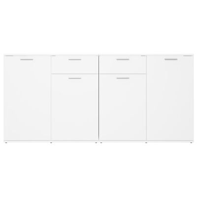 vidaXL Sideboard White 160x36x75 cm Engineered Wood, white vidaXL Sideboard White 160x36x75 cm Engineered Wood