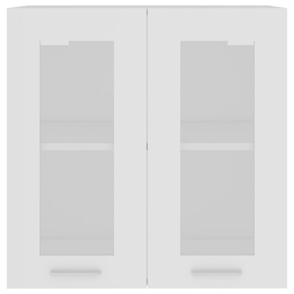 vidaXL Hanging Glass Cabinet Lyon White 60x31x60 cm Engineered Wood