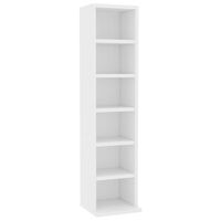vidaXL CD Cabinet White 21x20x88 cm Engineered Wood, white vidaXL CD Cabinet White 21x20x88 cm Engineered Wood