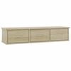 vidaXL Wall-mounted Drawer Shelf Sonoma Oak 88x26x18.5 cm