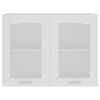 vidaXL Hanging Glass Cabinet White 80x31x60 cm Engineered Wood